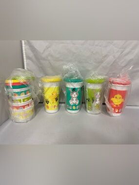 Tupperware Easter Drink Cups and Treat Container Set